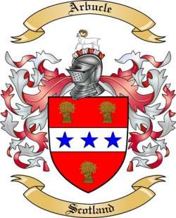 Arbucle Family Crest from Scotland