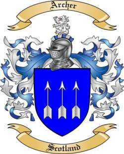 Archer Family Crest from Scotland