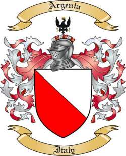 Argenta Family Crest from Italy