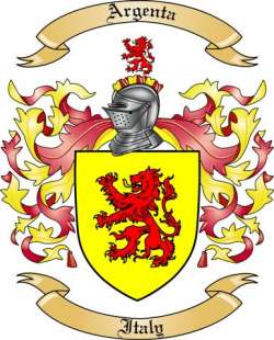 Argenta Family Crest from Italy2