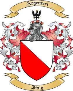 Argenteri Family Crest from Italy