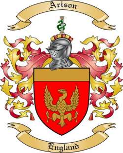 Arison Family Crest from England