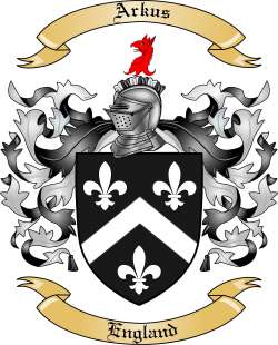 Arkus Family Crest from England