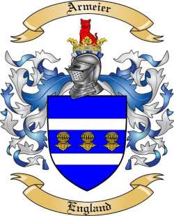 Armeier Family Crest from England