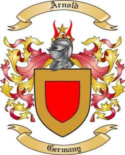 Arnold Family Crest from Germany