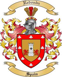 Arredonda Family Crest from Spain