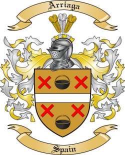 Arriaga Family Crest from Spain