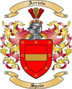 Arrieta Family Crest from Spain