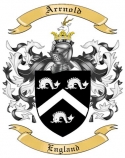Arrnold Family Crest from England