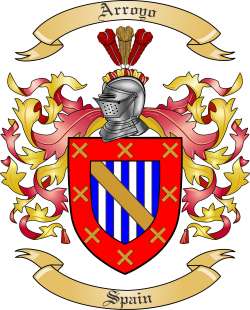 Arroyo Family Crest from Spain