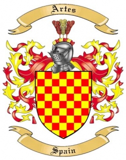 Artes Family Crest from Spain
