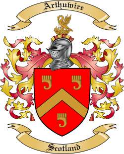 Arthuwire Family Crest from Scotland