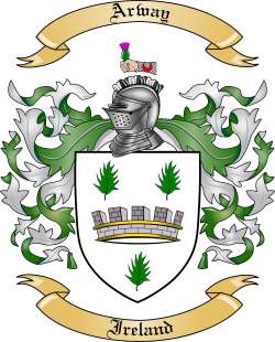 Arway Family Crest from Ireland