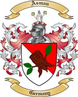 Asman Family Crest from Germany