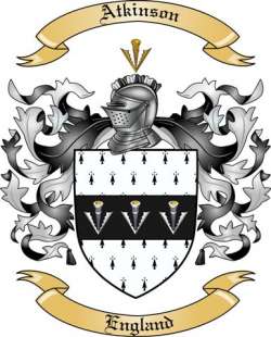 Atkinson Family Crest from England