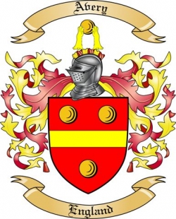 Avery Family Crest from England