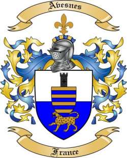 Avesnes Family Crest from France