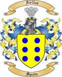 Aviles Family Crest from Spain