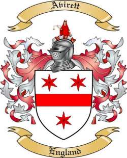 Avirett Family Crest from England