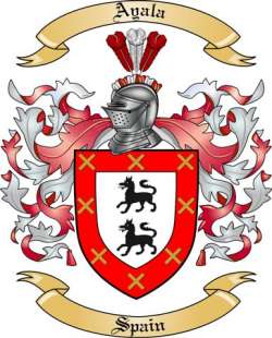 Ayala Family Crest from Spain