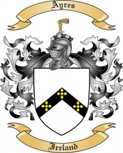 Ayres Family Crest from Ireland