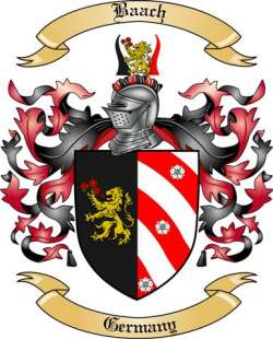 Baach Family Crest from Germany2
