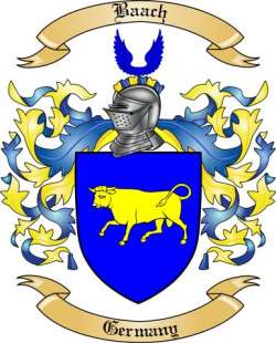 Baach Family Crest from Germany3