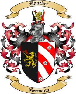 Baacher Family Crest from Germany2
