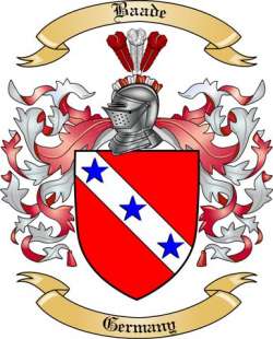 Baade Family Crest from Germany2