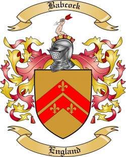 Babcock Family Crest from England