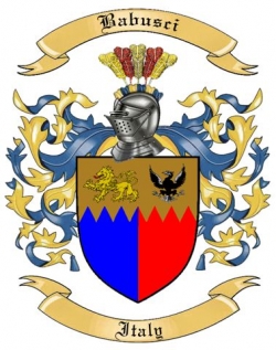 Babusci Family Crest from Italy