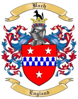 Bach Family Crest from England