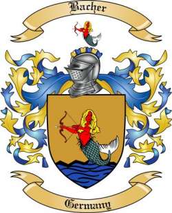 Bacher Family Crest from Germany2