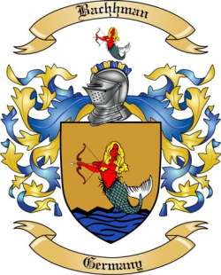 Bachhman Family Crest from Germany2