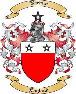 Bachun Family Crest from England