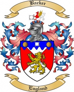 Backer Family Crest from England