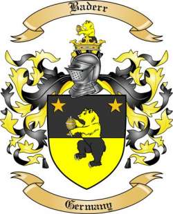 Baderr Family Crest from Germany