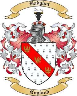 Badghot Family Crest from England