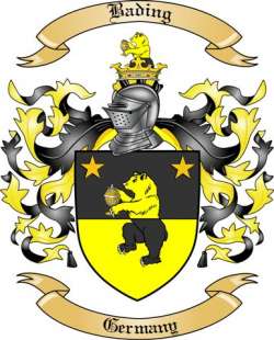 Bading Family Crest from Germany