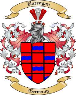 Baerogan Family Crest from Germany