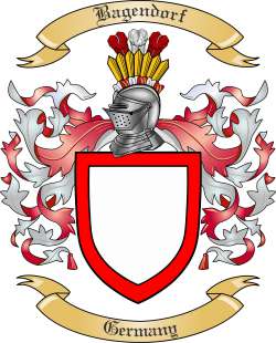 Bagendorf Family Crest from Germany