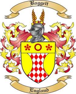 Baggett Family Crest from England