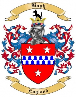Bagh Family Crest from England