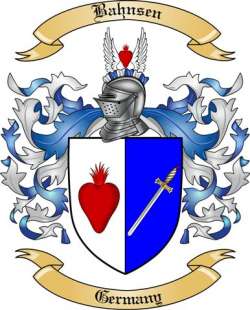 Bahnsen Family Crest from Germany