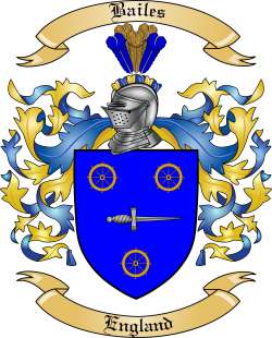 Bailes Family Crest from England2