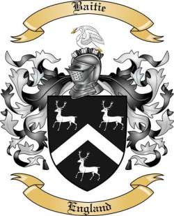 Baitie Family Crest from England