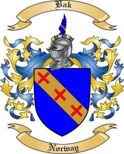 Bak Family Crest from Norway