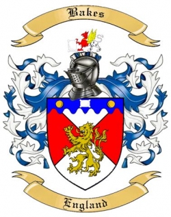 Bakes Family Crest from England