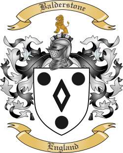 Balderstone Family Crest from England