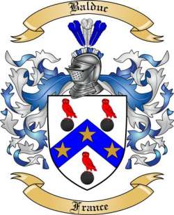 Balduc Family Crest from France